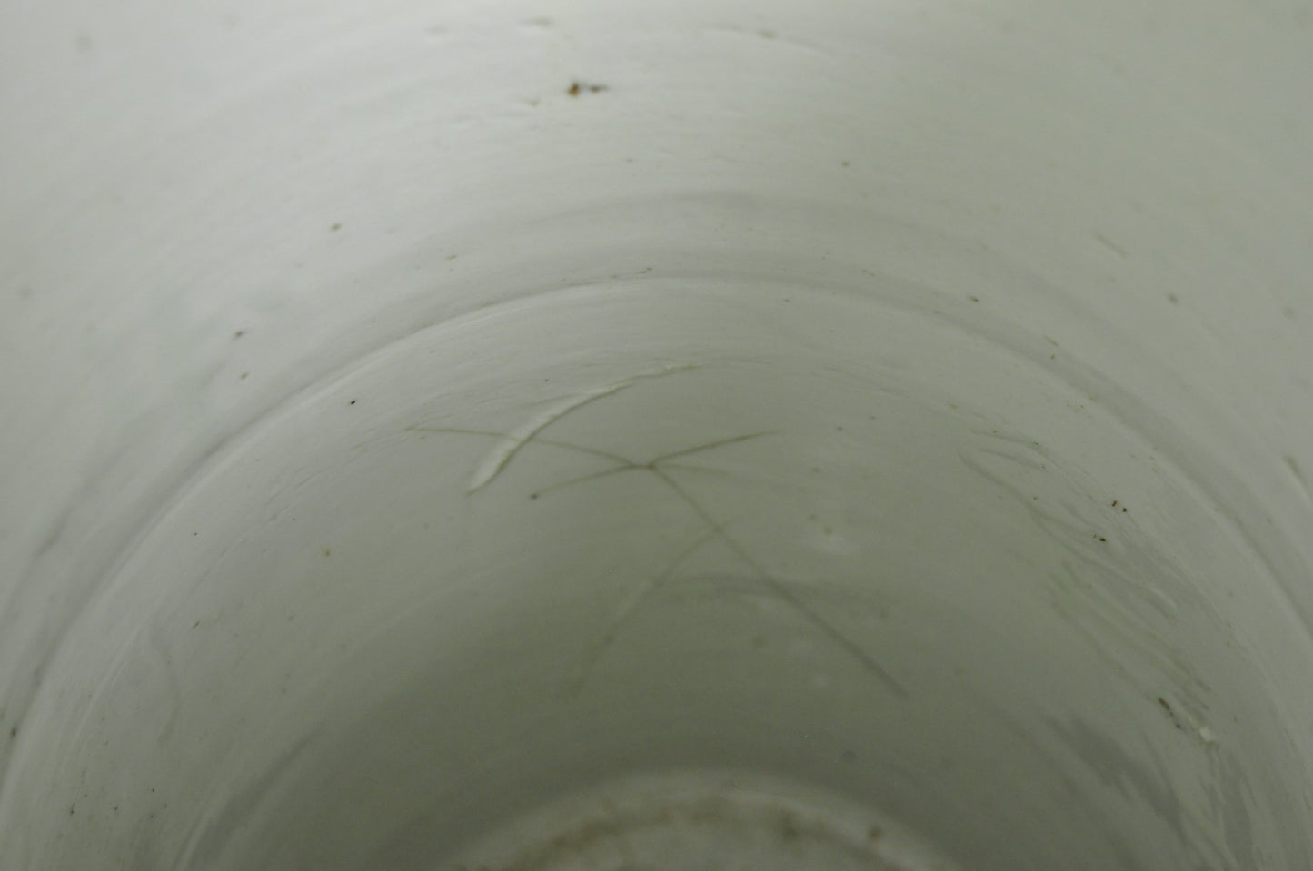 Japanese Porcelain Glazed Celadon Wisteria Flower & Butterfly Umbrella Stand