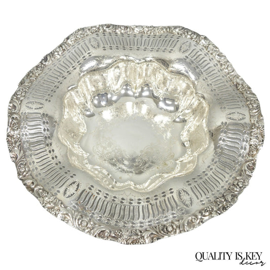 Webster Wilcox 3236C International Silver Plated Scalloped Centerpiece Bowl