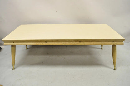 Vintage Mid Century Modern Atomic Era Laminate & Wood Coffee Table Set - 3 pcs