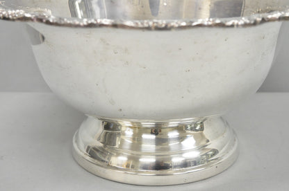 Towle Victorian Silver Plated Floral Punchbowl Champagne Chiller Ice Bucket