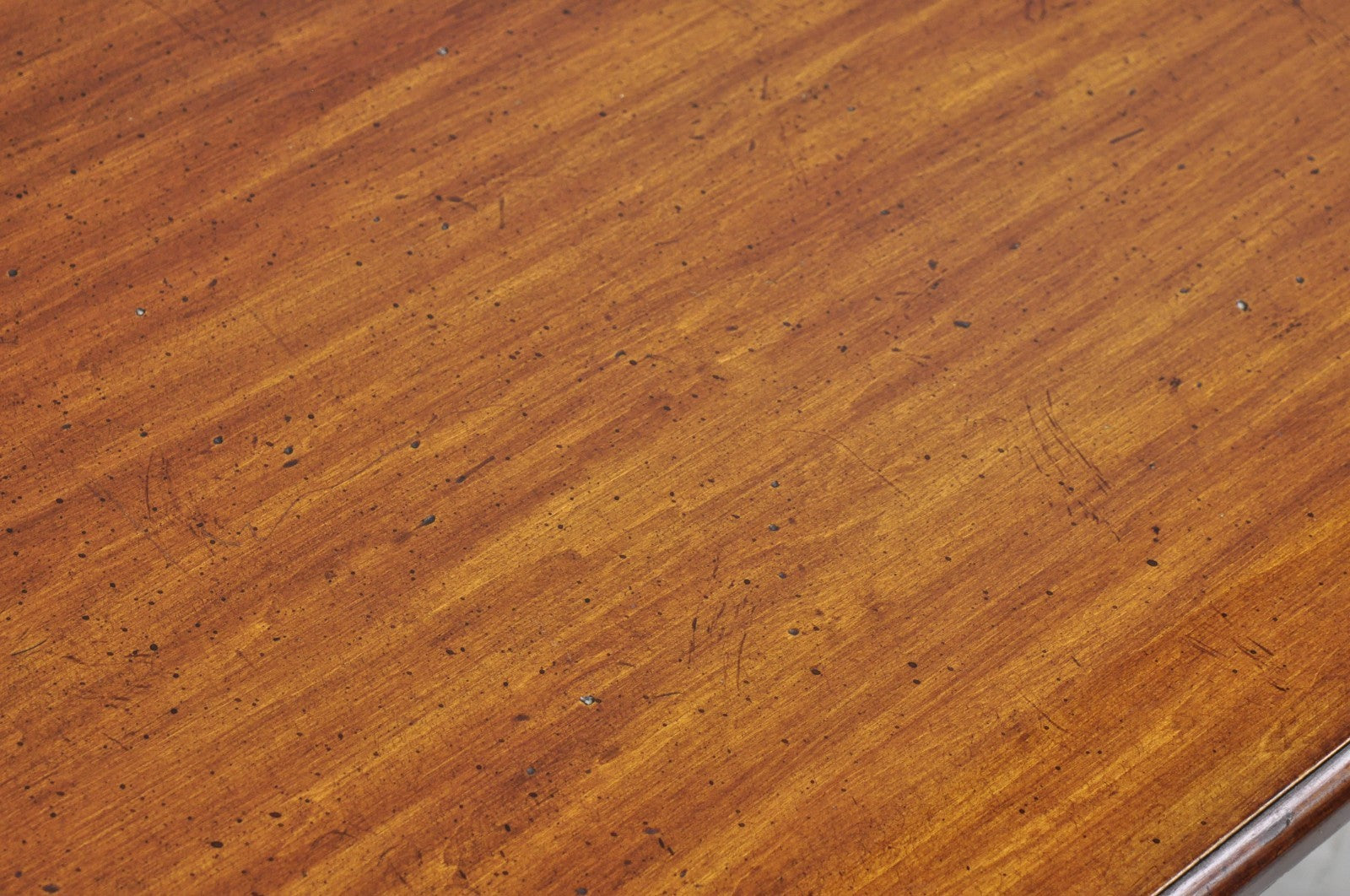 Vintage French Country Pine Wood Distress Floral Carved 1 Drawer Writing Desk