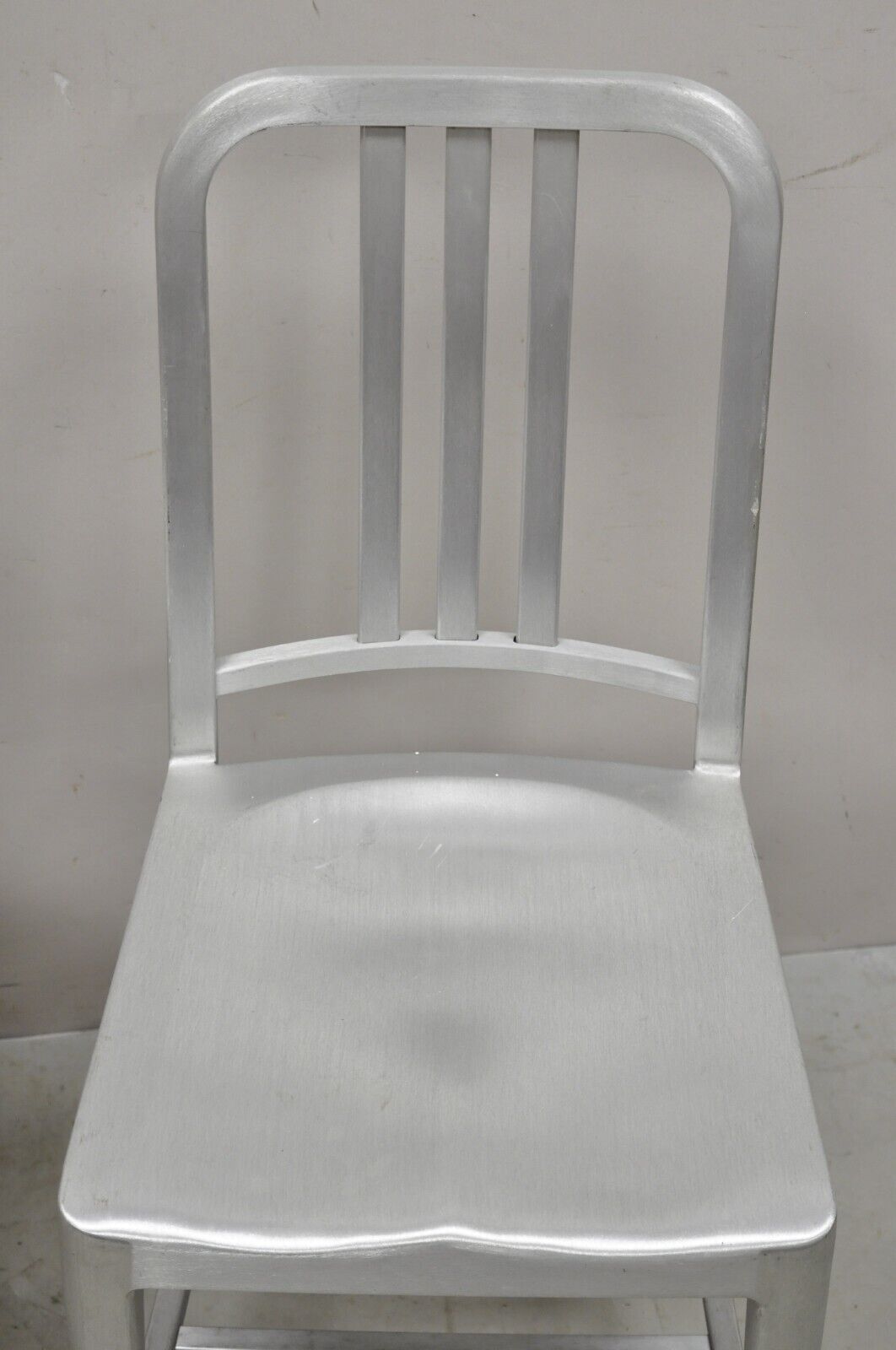 Emeco Navy Collection Brushed Aluminum Side Chair 1006 - A Pair