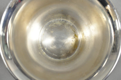 Vintage English Modernist Fluted Trumpet Champagne Wine Chiller Ice Bucket