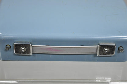 Vintage Brother Webster XL-747 Portable Typewriter Baby Blue with Metal Case