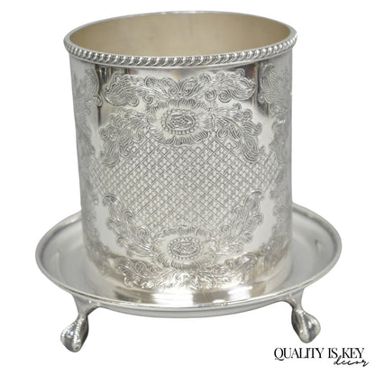 Vintage Viners of Sheffield English Regency Silver Plated Wine Bottle Coaster