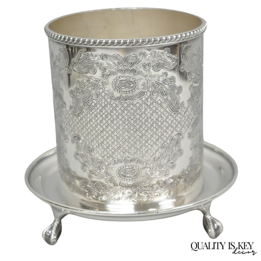 Vintage Viners of Sheffield English Regency Silver Plated Wine Bottle Coaster