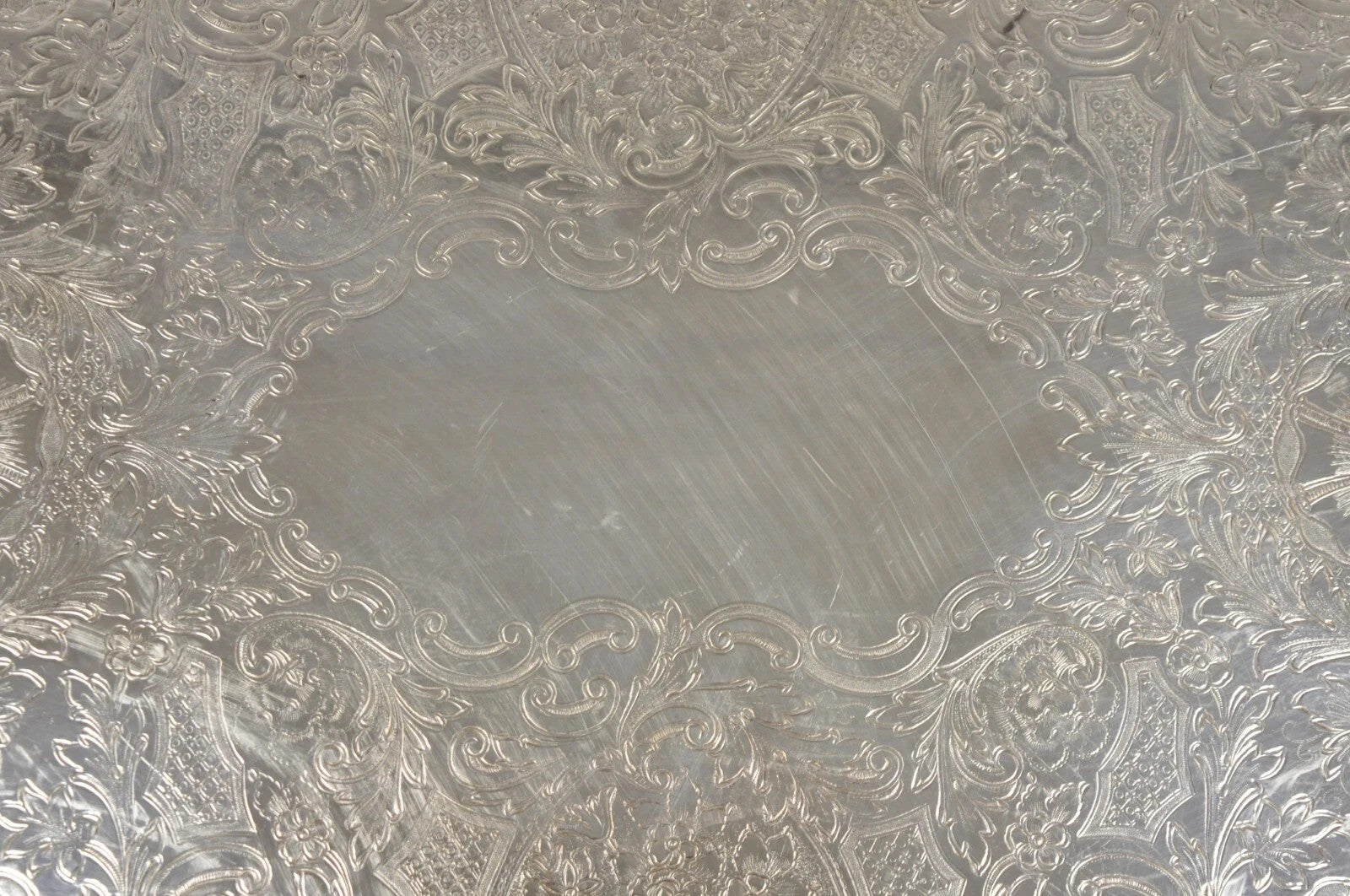 Vintage Poole EPCA Sevenoaks 650 Large Silver Plated Serving Platter Bar Tray