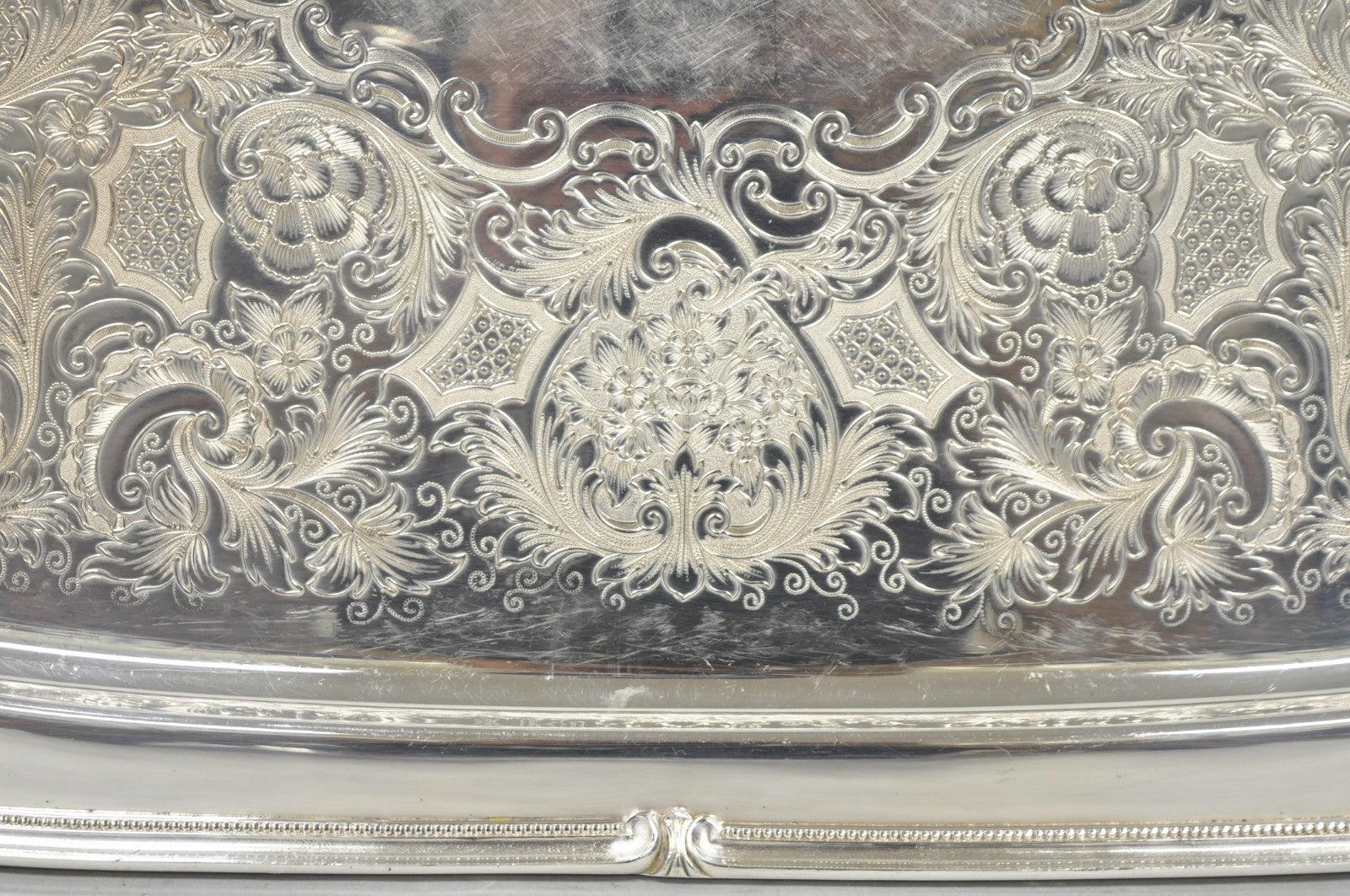 Vintage 1847 Rogers Bros "Remembrance" 9892 Silver Plated Serving Platter Tray
