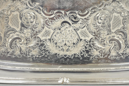 Vintage 1847 Rogers Bros "Remembrance" 9892 Silver Plated Serving Platter Tray