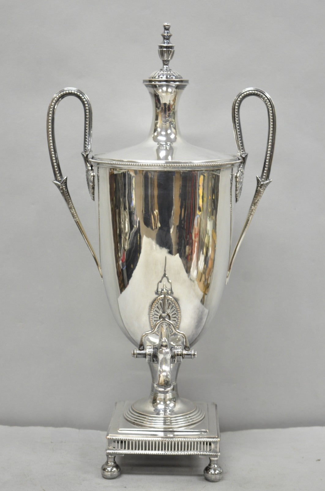 Antique English Regency Silver Plated Trophy Cup Urn Coffee Beverage Samovar