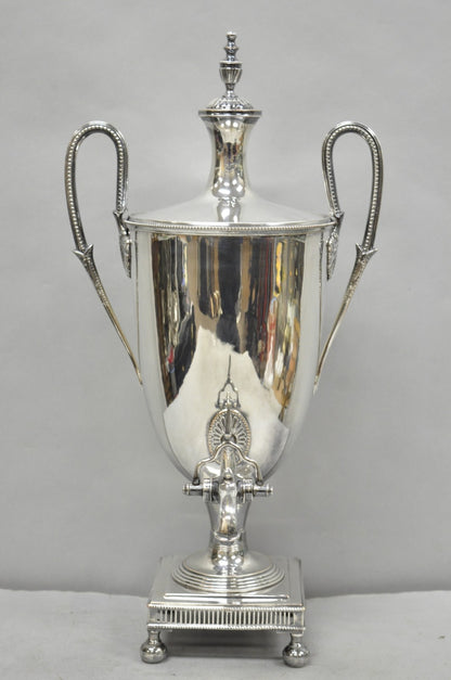 Antique English Regency Silver Plated Trophy Cup Urn Coffee Beverage Samovar