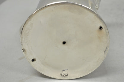 Antique English Victorian Silver Plated Enamel Line Large Beverage Water Pitcher