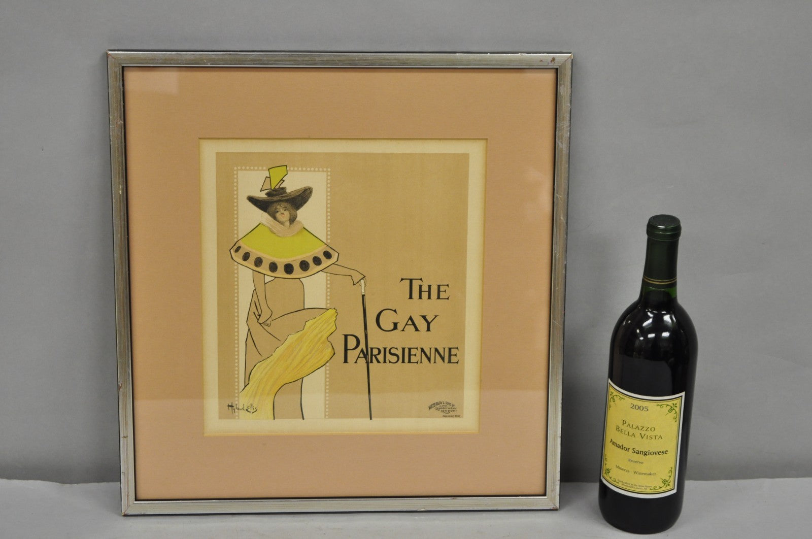 Hyland Ellis "The Gay Parisienne" Framed Lithograph Print Les Maitres de lAffice