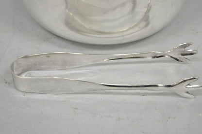 Vintage Fisher Mid Century Modern Art Deco Silver Plated Lidded Ice Bucket