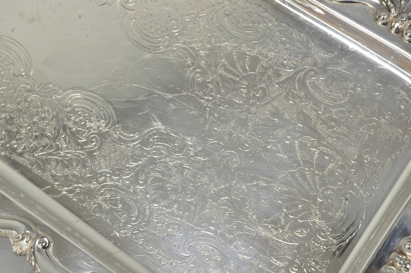 Vintage Bristol 132 Victorian Silver Plated Narrow Serving Platter Bar Tray
