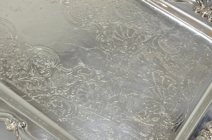 Vintage Bristol 132 Victorian Silver Plated Narrow Serving Platter Bar Tray
