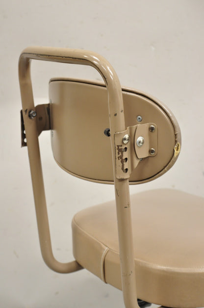 Vintage Cosco Globe Wernicke Art Deo Propeller Base Tanker Office Desk Chair