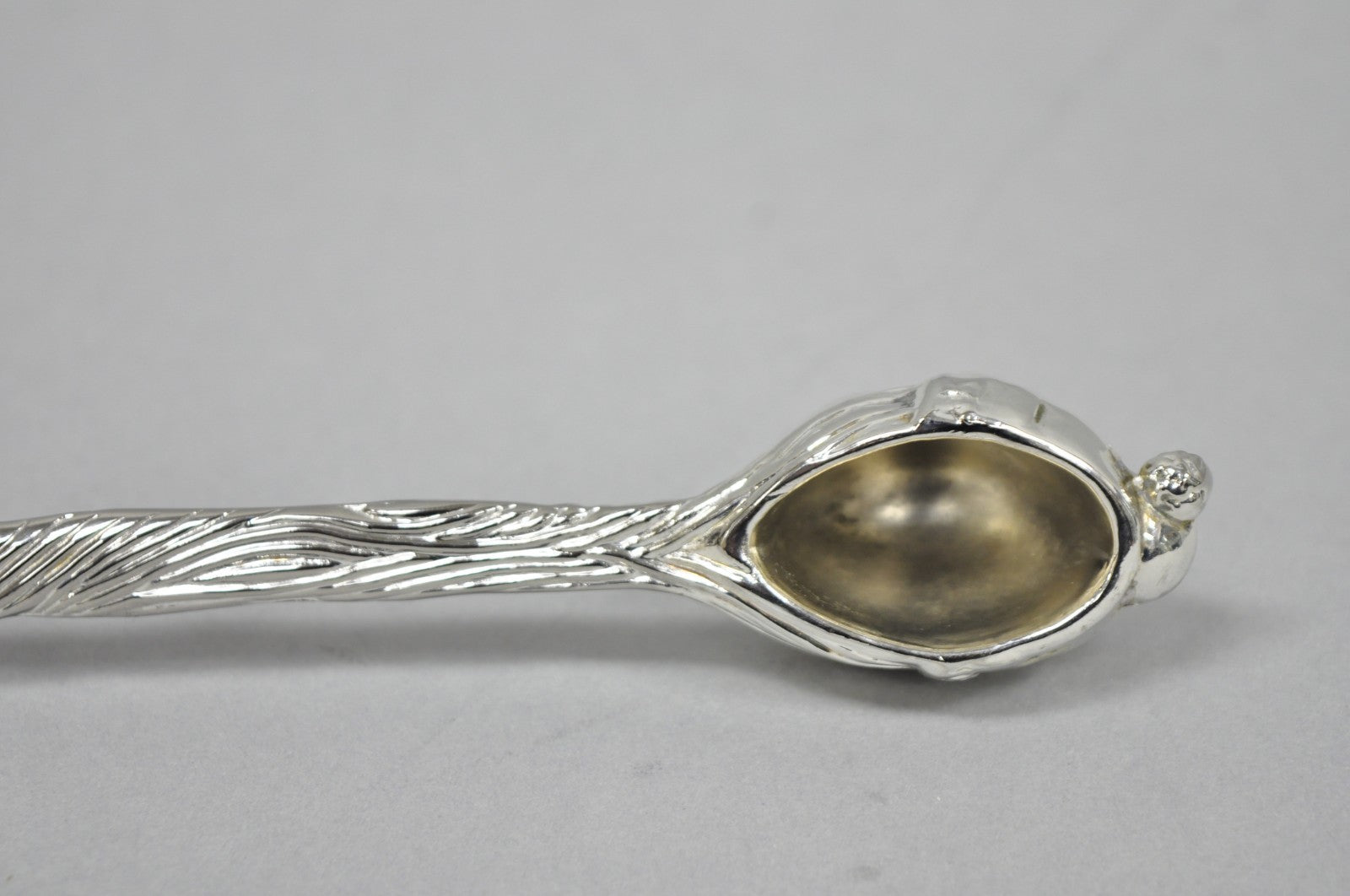 Vintage 9" Santa Claus Christmas Silver Plated Candle Snuffer by Head