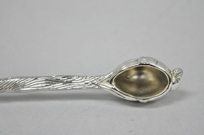 Vintage 9" Santa Claus Christmas Silver Plated Candle Snuffer by Head