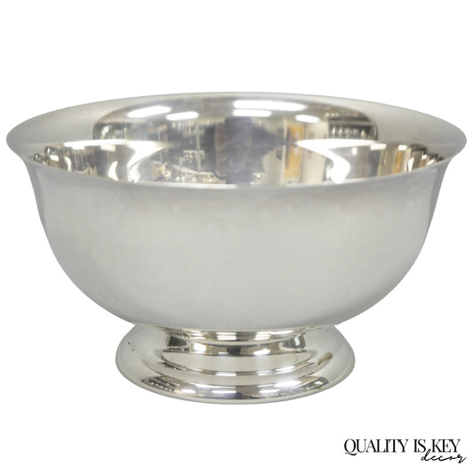 Vintage Paul Revere Reed & Barton Style Small 5" Round Silver Plated Candy Dish