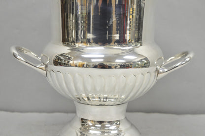 Vintage Leonard Silver Plated Ribbed Trophy Cup Urn Champagne Chiller Ice Bucket