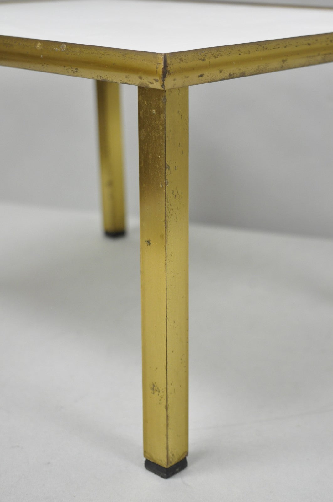 Vintage Italian Mid Century Modern Small 15" Bronze Brass Pedestal Display Stand
