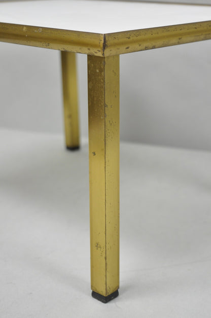 Vintage Italian Mid Century Modern Small 15" Bronze Brass Pedestal Display Stand
