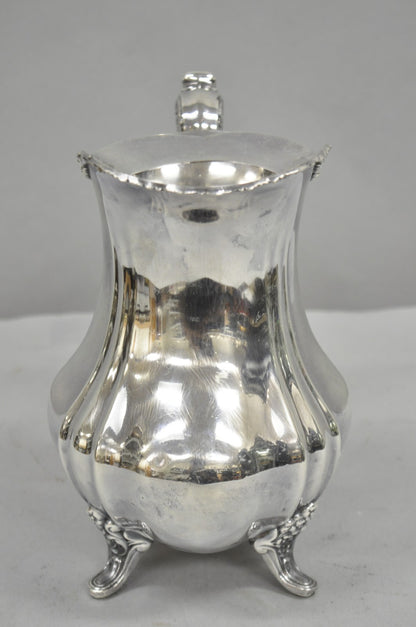 Vintage Lancaster Rose by Poole Victorian Silver Plated Bulbous Water Pitcher