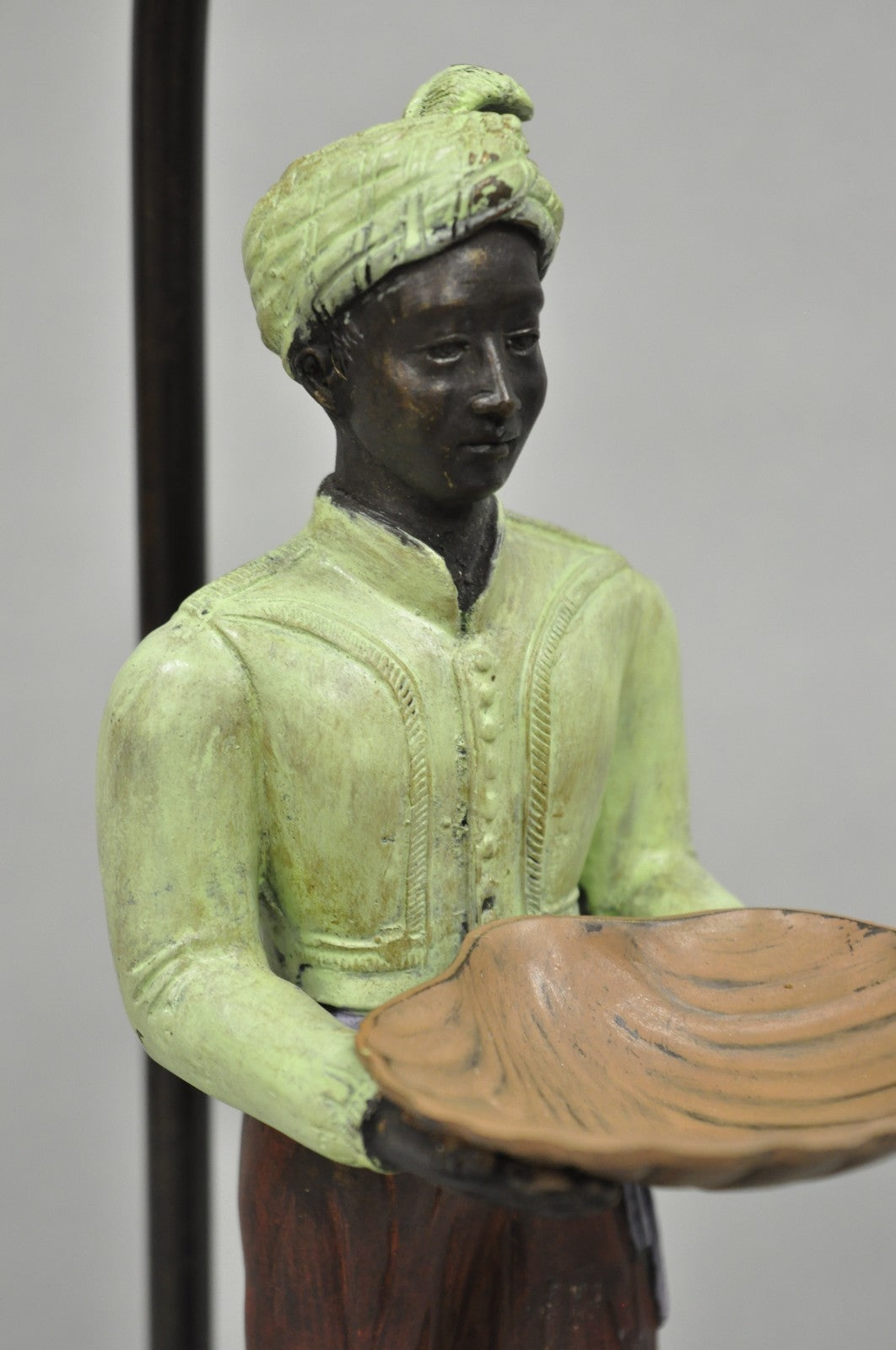 John Richard Egyptian Moorish Figural Butler Servant Table Lamp