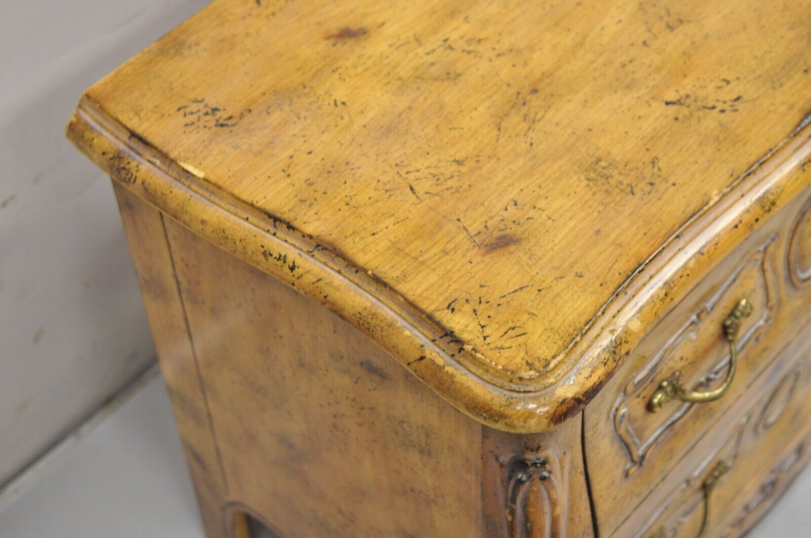 Vintage Italian Commode Jewelry Box Chest Miniature French Louis XV Style