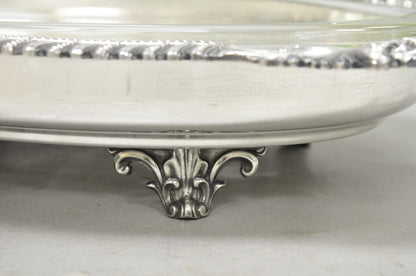Antique Sheffield Victorian Silver Plated Large Twin Handle Serving Dish Platter