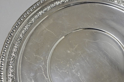 Vintage Reed & Barton 1241 Round Victorian Silver Plated Serving Platter Tray