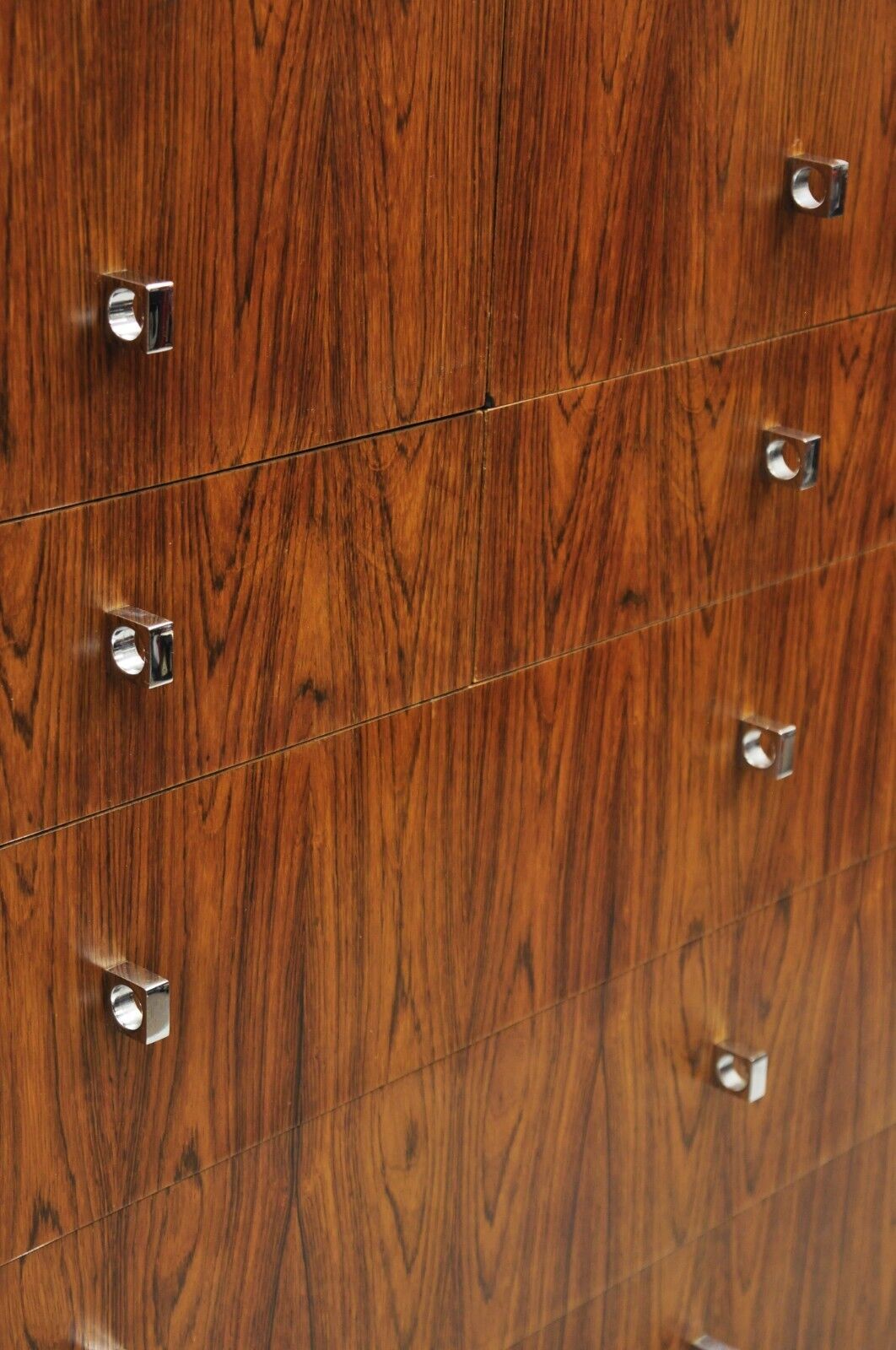 Vintage Rougier Mid Century Danish Modern Rosewood Wardrobe Tall Chest Dresser