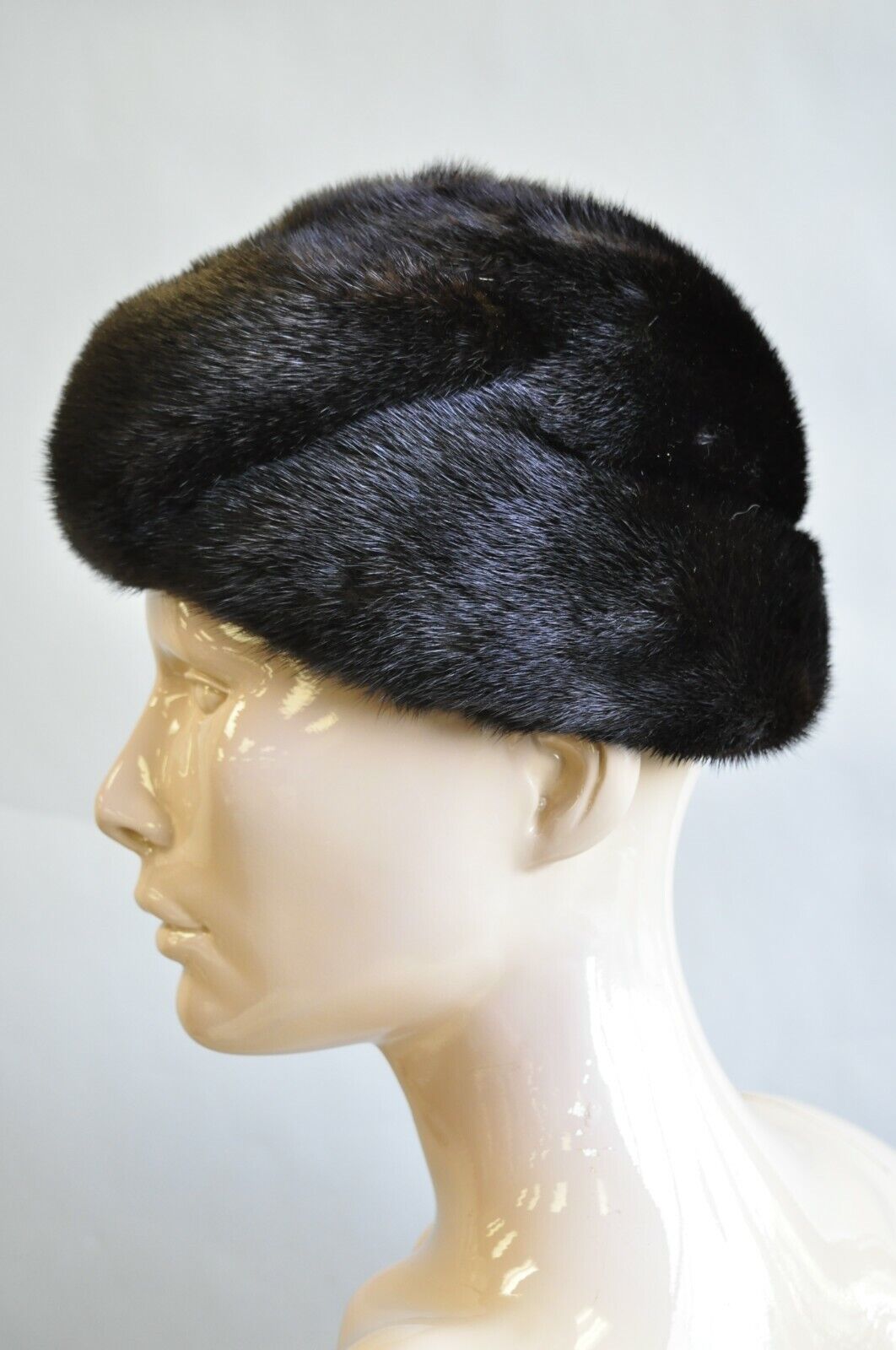 Vintage Severyn Fur Salon Brown Mink Fur Church Derby Ladies Winter Hat
