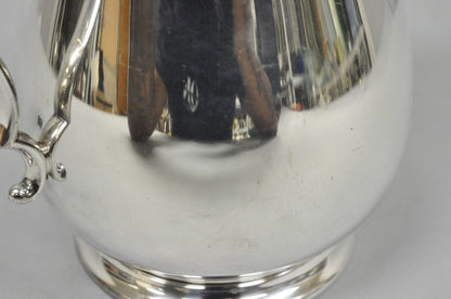 Vintage N.S. Co Victorian Bulbous Silver Plated Lemonade Beverage Water Pitcher