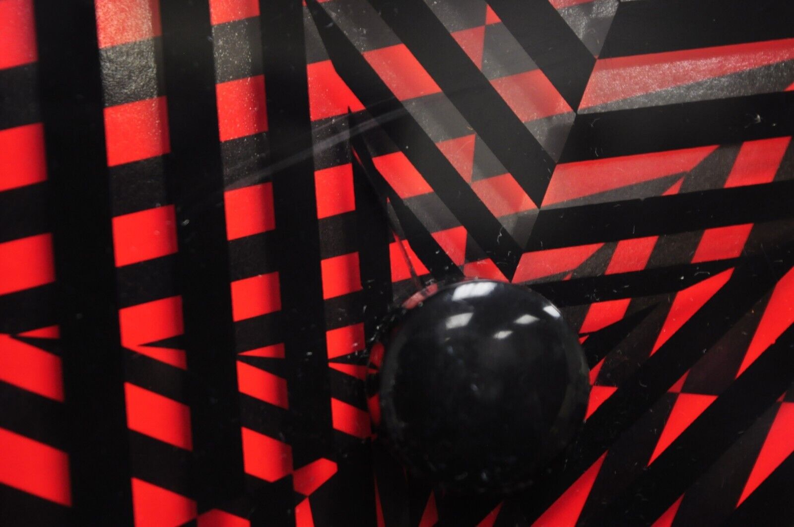 Vintage 1996 Rabbit Tanaka Lumaseries CyberSpace Red Kinetic Wall Art Sculpture