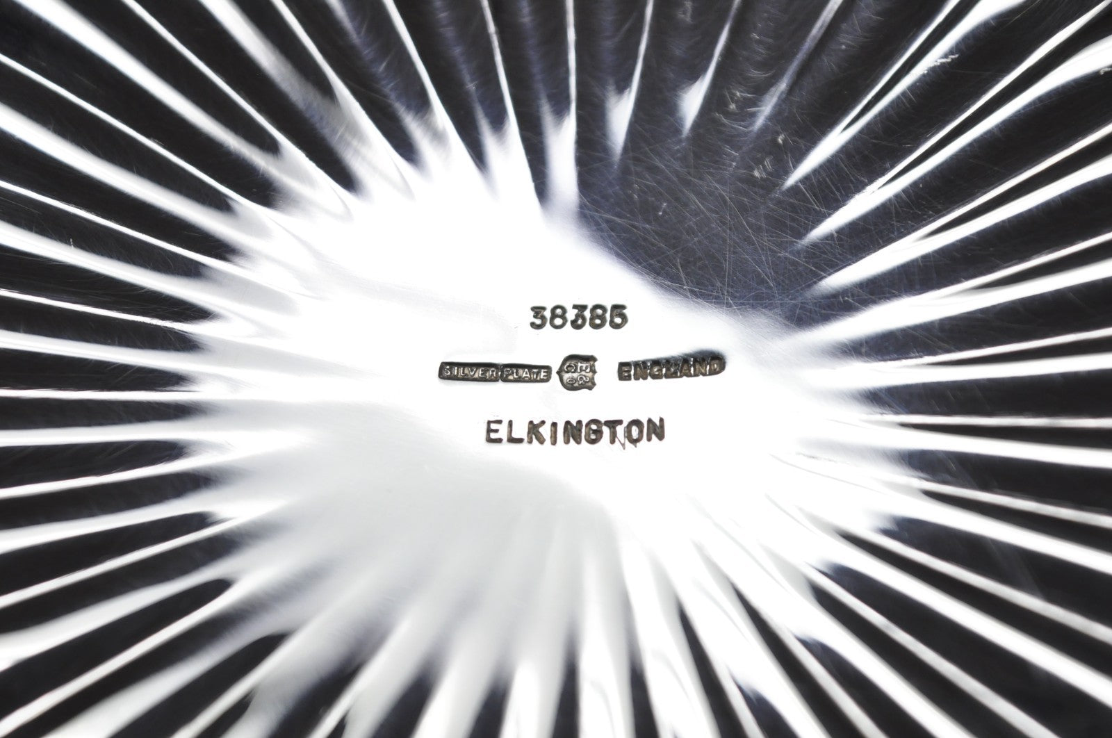 Antique Elkington English Regency 10.5" Round Scalloped Silver Plated Bowl Dish