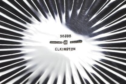 Antique Elkington English Regency 10.5" Round Scalloped Silver Plated Bowl Dish