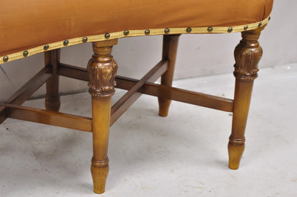 Antique Joerns Bros French Provincial Kidney Bean 6 Leg Vanity Bench Stool