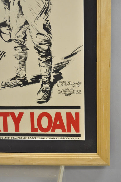 1918 World War 1 The A.E.F To The President 4th Liberty Loan Framed Poster