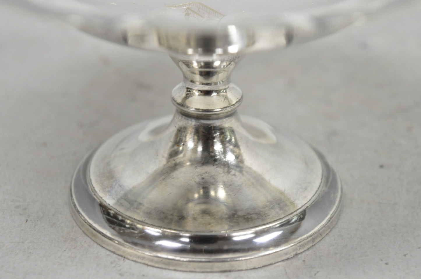 Antique "D" Monogram Victorian Homan Plate Shannon Silver Plated Compote Dish