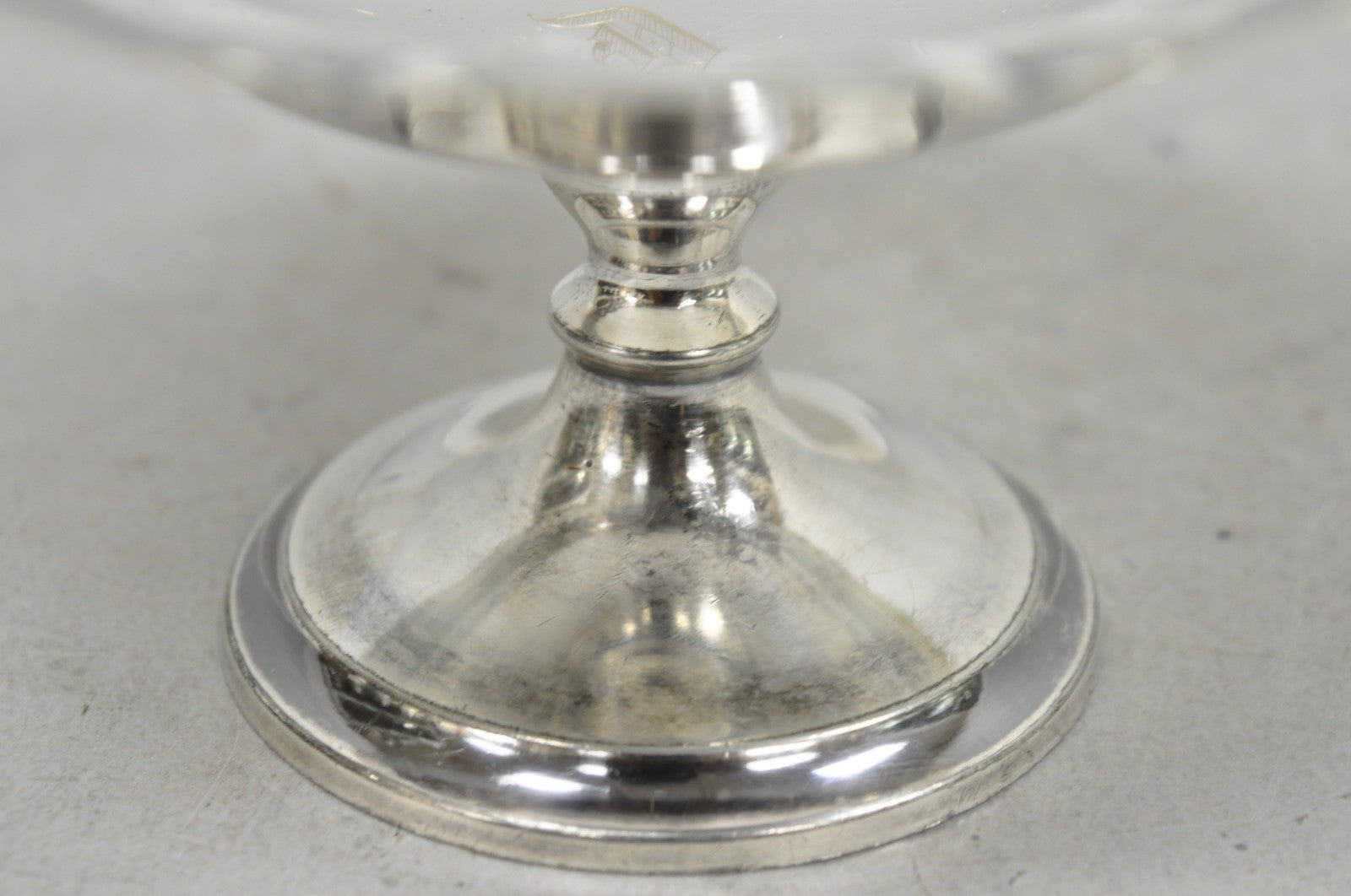 Antique "D" Monogram Victorian Homan Plate Shannon Silver Plated Compote Dish
