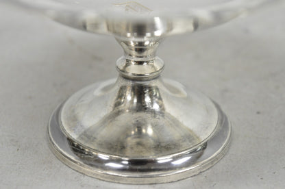 Antique "D" Monogram Victorian Homan Plate Shannon Silver Plated Compote Dish