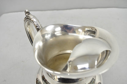 Vintage Oneida Victorian Silver Plated Ice Lip Footed Lemonade Water Pitcher