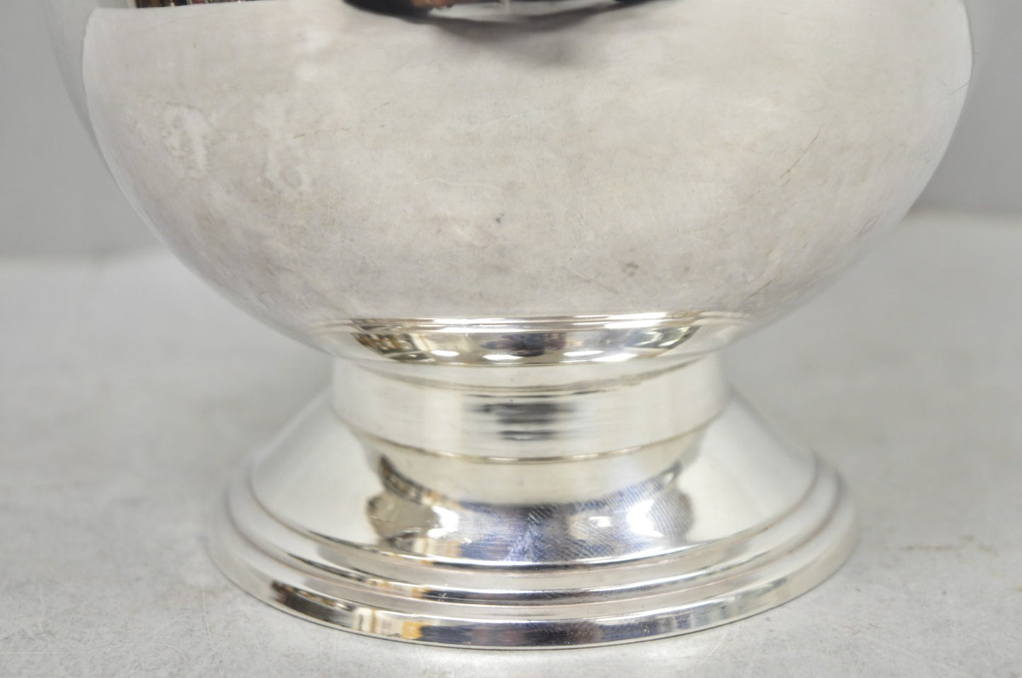 Vintage Leonard Victorian Silver Plated Small Ice Bucket Chiller w/ Handle