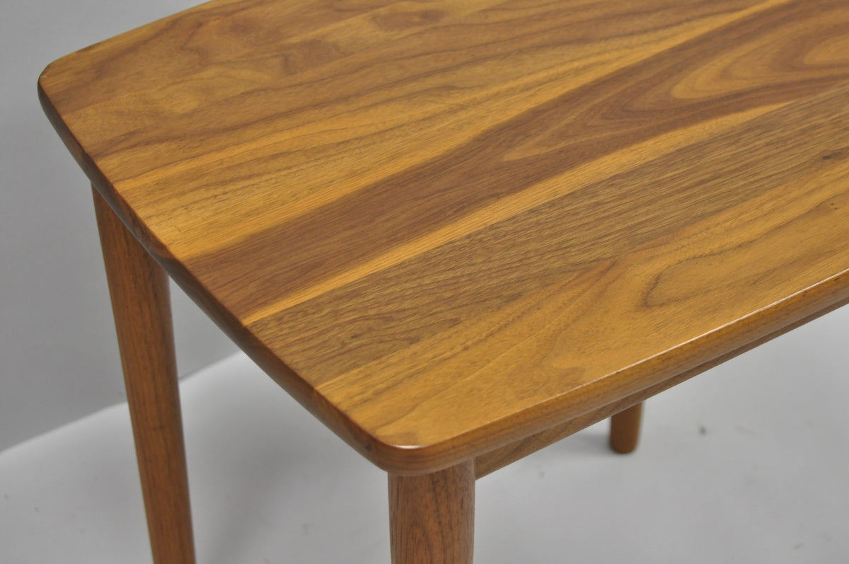 Contemporary Mid Century Danish Modern Style Small Teak Drinks Side Table