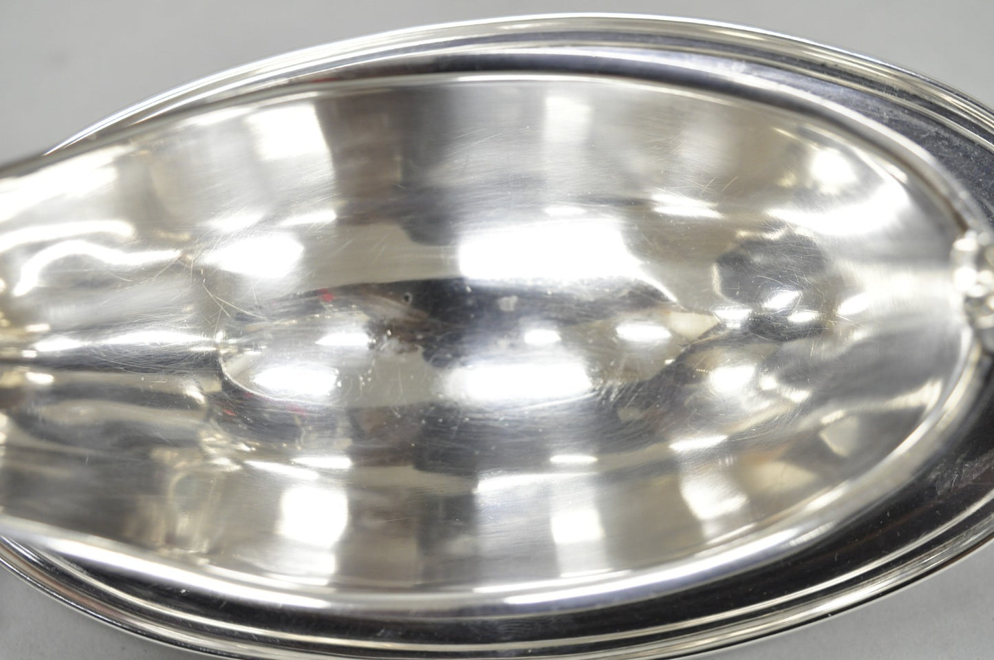 Vintage Gorham Y430 Victorian Silver Plated Gravy Sauce Boat w / Dish