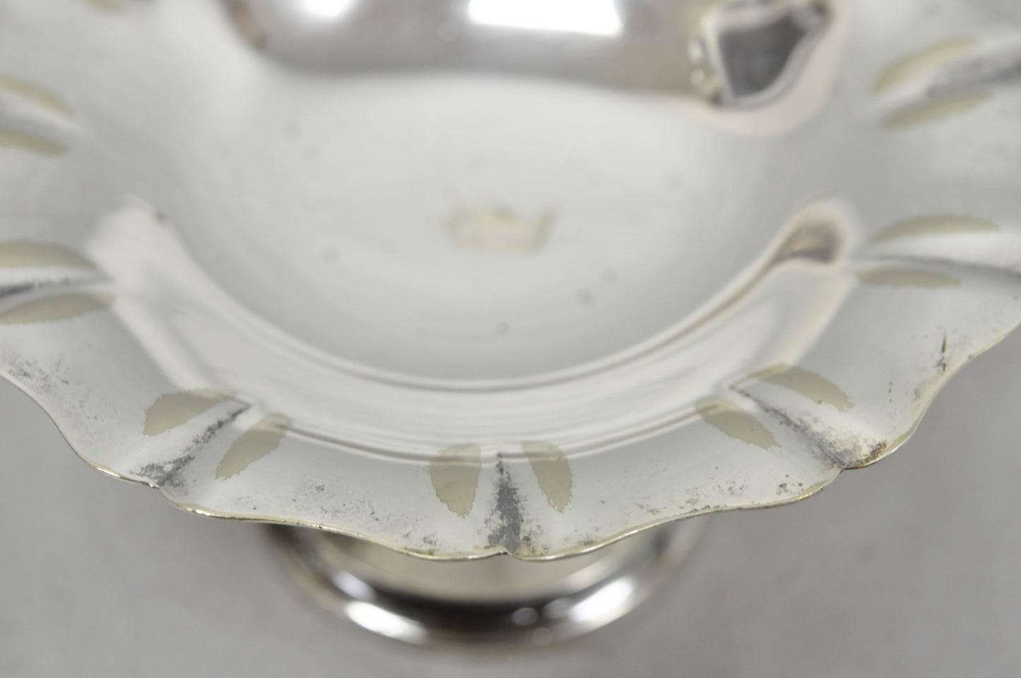 Antique "D" Monogram Victorian Homan Plate Shannon Silver Plated Compote Dish