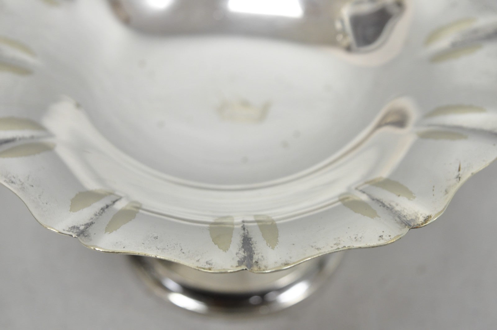 Antique "D" Monogram Victorian Homan Plate Shannon Silver Plated Compote Dish