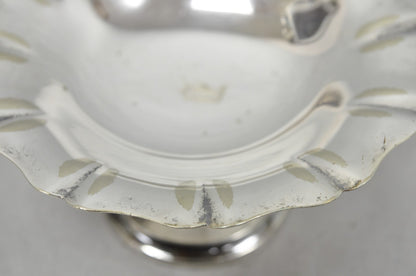 Antique "D" Monogram Victorian Homan Plate Shannon Silver Plated Compote Dish